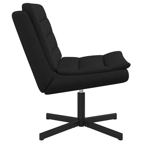 Draaistoel Zwart 63 x 75 x 76 cm Stof 5