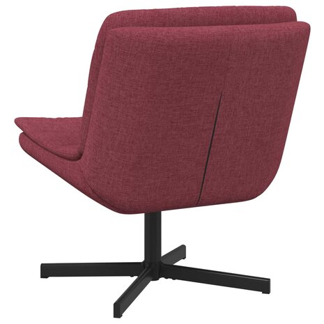 Draaistoel Wijnrood 63 x 75 x 76 cm Stof 4