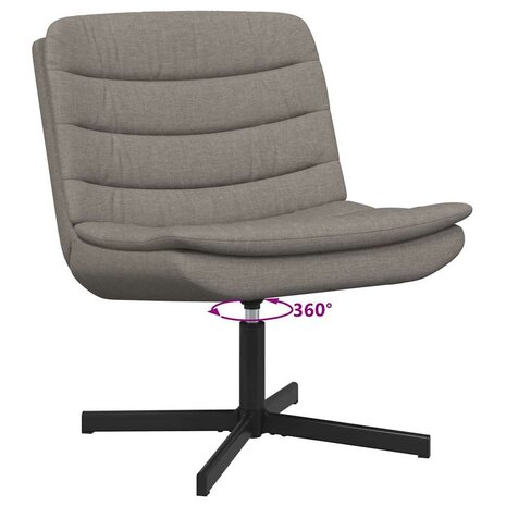 Draaistoel Taupe 63 x 75 x 76 cm Stof 9