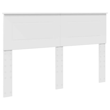 Opslag bed met hoofdeinde Wit 140 x 190 cm Bewerkt hout 7