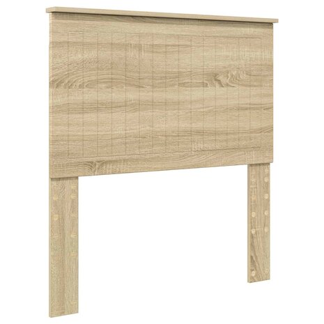 Opslag bed met hoofdeinde Sonoma Eiken 90 x 190 cm Bewerkt hout 7
