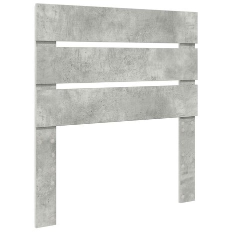 Opslag bed met hoofdeinde Beton Grijs 90 x 190 cm Bewerkt hout 7