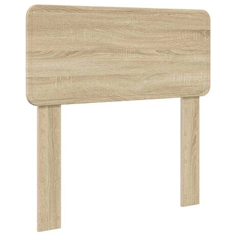 Opslag bed met hoofdeinde Sonoma Eiken 90 x 200 cm Bewerkt hout 7