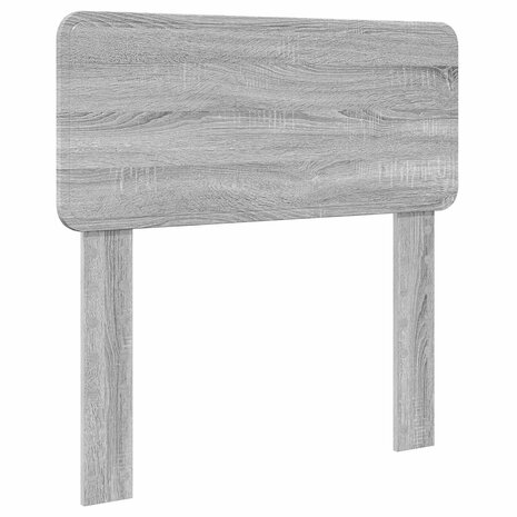 Opslag bed met hoofdeinde Grijs Sonoma 90 x 190 cm Bewerkt hout 7