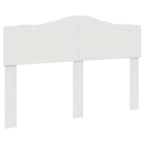 Opslag bed met hoofdeinde Wit 140 x 190 cm Bewerkt hout 7