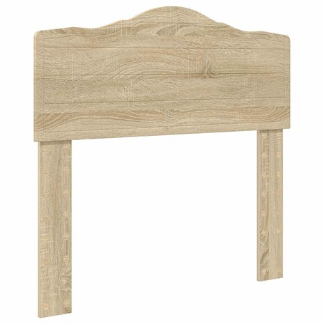 Opslag bed met hoofdeinde Sonoma Eiken 90 x 190 cm Bewerkt hout 7
