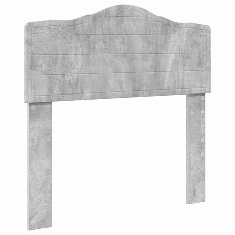 Opslag bed met hoofdeinde Beton Grijs 90 x 190 cm Bewerkt hout 7