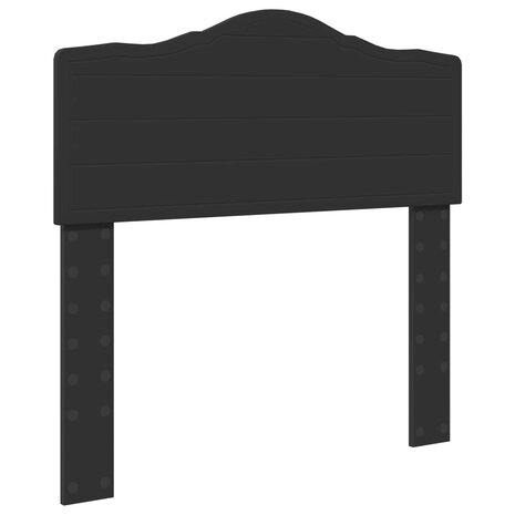 Opslag bed met hoofdeinde Zwart 70 x 190 cm Bewerkt hout 7
