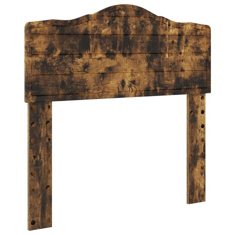 Opslag bed met lade Gerookt eiken 70 x 190 cm Bewerkt hout 7