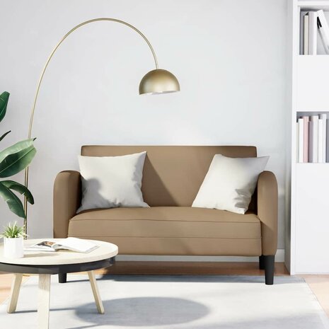 Loveseat bank cappuccino 110 cm kunstleer 1