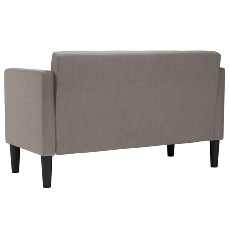 Loveseat Bank Taupe 111 cm Stof 5