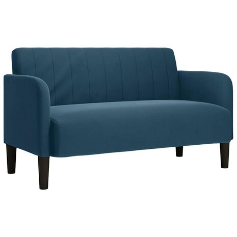 Loveseat bank 109 cm fluweel blauw 2