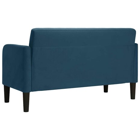 Loveseat bank 109 cm fluweel blauw 5