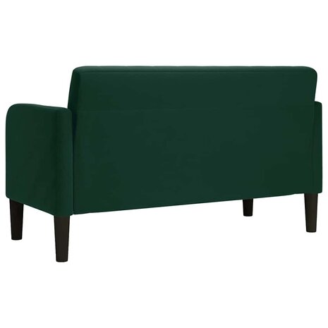 Loveseat bank 109 cm fluweel donkergroen 5