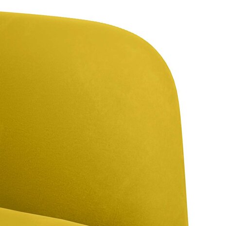 Loveseat bank 109 cm fluweel geel 6