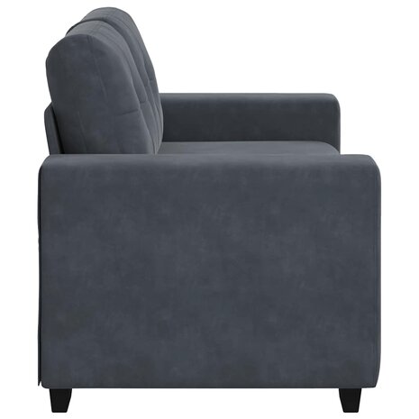 Loveseat bank 160x77x82 cm fluweel donkergrijs 5