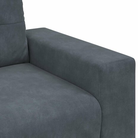 Loveseat bank 160x77x82 cm fluweel donkergrijs 7