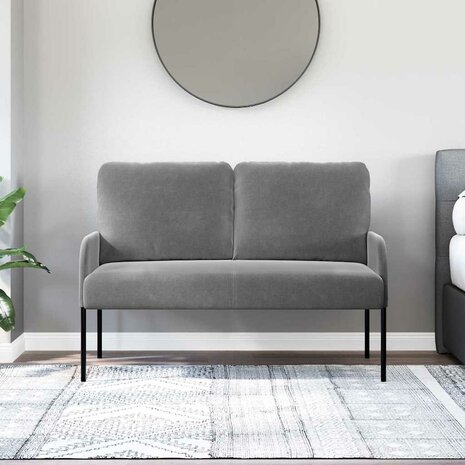 Banken met kussen 110cm Donkergrijs Multiplex 3
