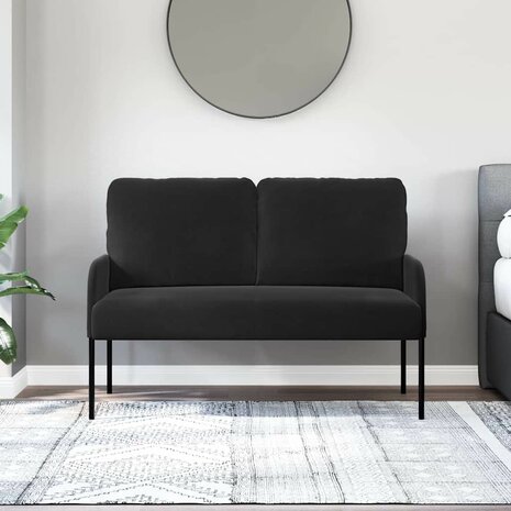 Banken met kussen 110cm Zwart Multiplex 3