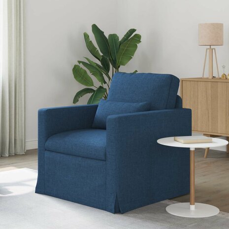 Bank Blauw 78 x 78 x 80 cm Stof 1