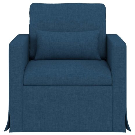 Bank Blauw 78 x 78 x 80 cm Stof 4