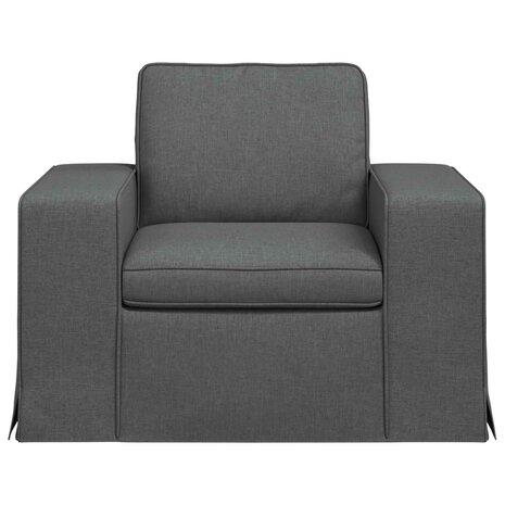 Bank Donkergrijs 103 x 80 x 82 cm Stof 4