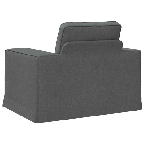 Bank Donkergrijs 103 x 80 x 82 cm Stof 6