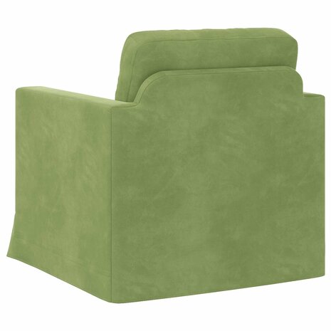 Bank Lichtgroen 78 x 78 x 80 cm Fluweel 6