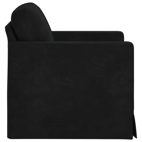 Bank Zwart 78 x 78 x 80 cm Fluweel 5