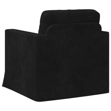 Bank Zwart 78 x 78 x 80 cm Fluweel 6