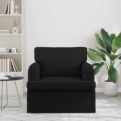 Bank Zwart 84 x 80 x 85 cm Stof 3