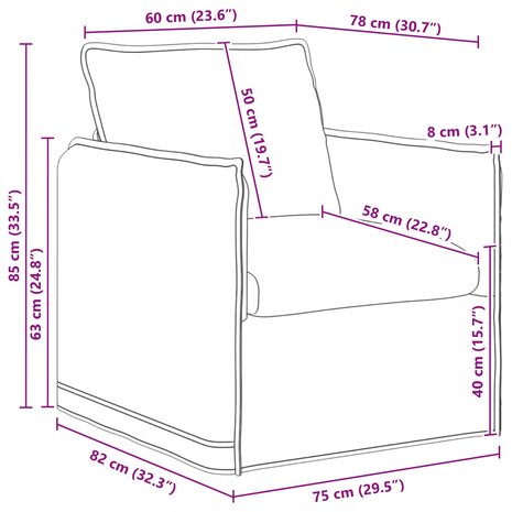Bank Donkergroen 195 x 82 x 85 cm Stof 9
