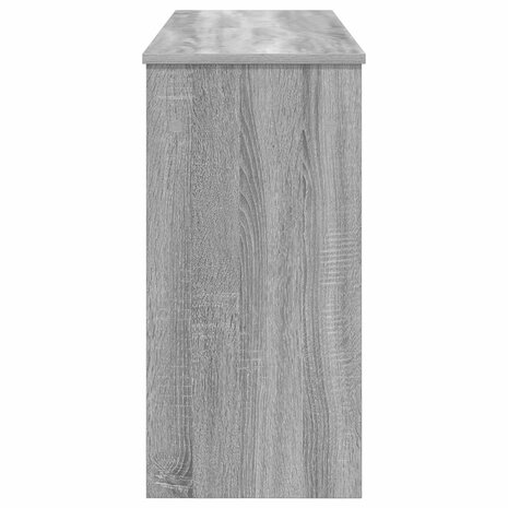 Keyboardstand Grijs Sonoma 120 x 32 x 64 cm Bewerkt hout 6