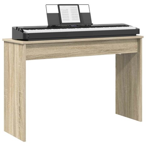 Keyboardstand Sonoma Eiken 100 x 32 x 64 cm Bewerkt hout 3