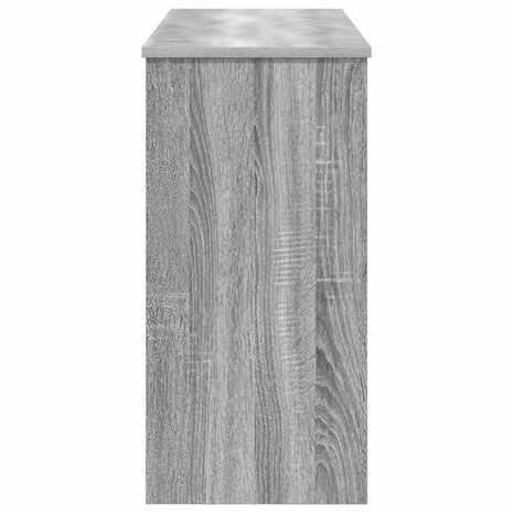 Keyboardstand Grijs Sonoma 100 x 32 x 64 cm Bewerkt hout 6