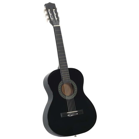 Gitaar klassiek beginner en kinderen 3/4 36" zwart 2
