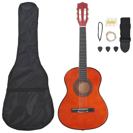 8-delige Gitaarset klassiek beginner 3/4 36" 1