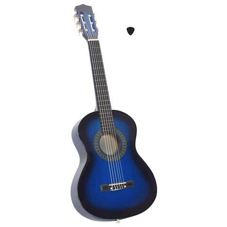 Gitaar klassiek beginner en kinderen 1/2 34" blauw     1