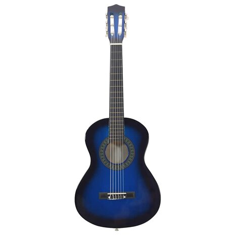 Gitaar klassiek beginner en kinderen 1/2 34" blauw     3