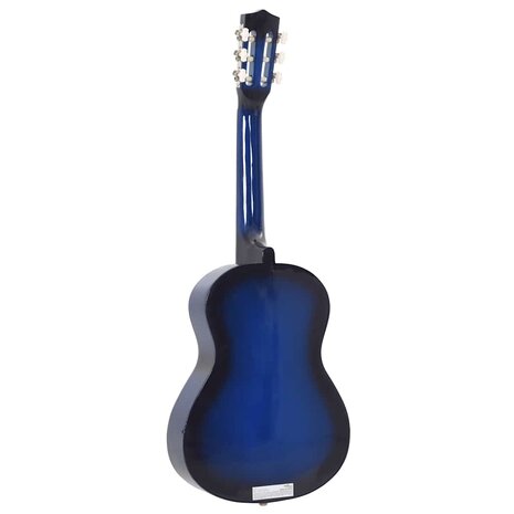 Gitaar klassiek beginner en kinderen 1/2 34" blauw     5