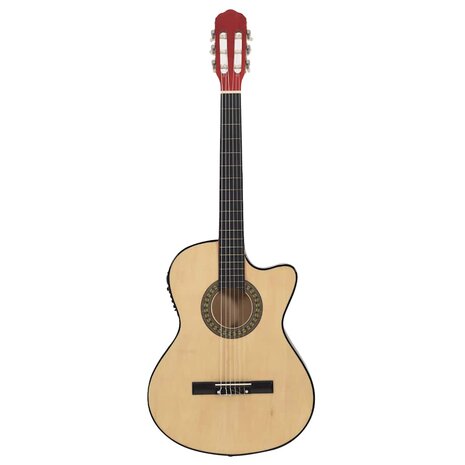 Gitaar cutaway met equalizer 6 snaren western klassiek     3