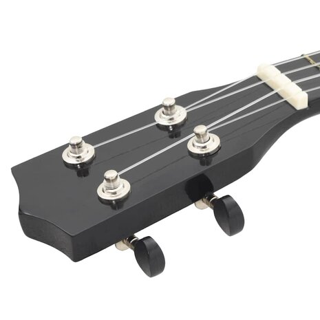 Ukuleleset met tas voor kinderen sopraan 21'' zwart 7