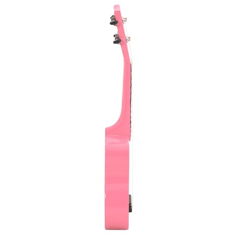 Ukuleleset met tas voor kinderen sopraan 21'' roze      5