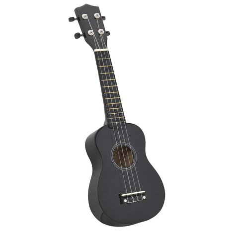 Ukuleleset met tas voor kinderen sopraan 23'' zwart 2