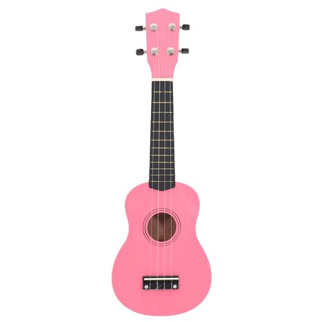 Ukuleleset met tas voor kinderen sopraan 23'' roze 3