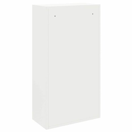 Pakketbrievenbus met opslag met slot Wit 44 x 22 x 82 cm Staal 7