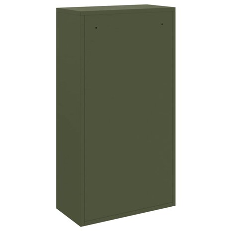 Pakketbrievenbus met opslag Olijf Groen 44 x 22 x 82 cm Staal 7