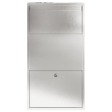 Pakketbrievenbus Zilver 44 x 22 x 82 cm Roestvrij staal 5