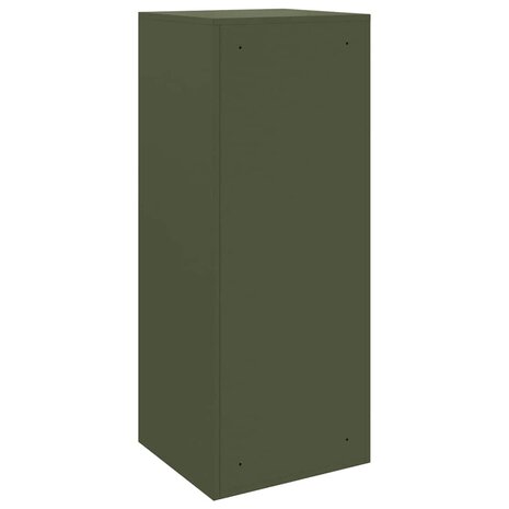 Pakketbrievenbus met opslag Olijfgroen 41 x 38 x 103 cm Staal 7