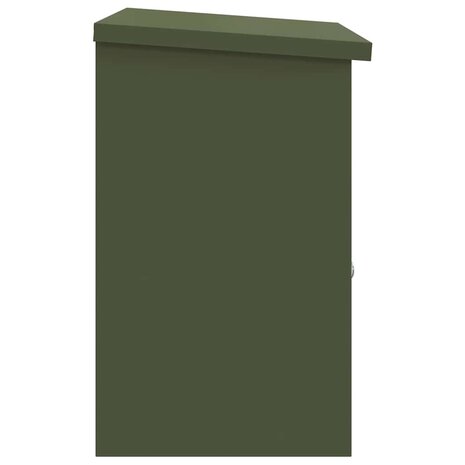 Pakketbrievenbus met opslag Olijfgroen 47,5 x 38 x 59 cm Staal 6